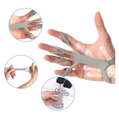 Picture of 1PC Strength Silicone Hand Grips Finger Exercise Wrist Stretcher Trainer Strengthener Rehabilitation Workout Pain Relief 3 Kinds