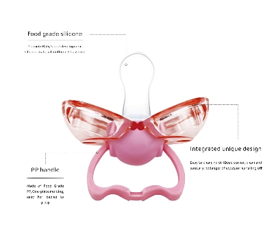 Picture of Food Grade Silicone Eco-Friendly Comfortable Pacifier Infant Newborn Funny Dummy Mouth Soother Baby Pacifier