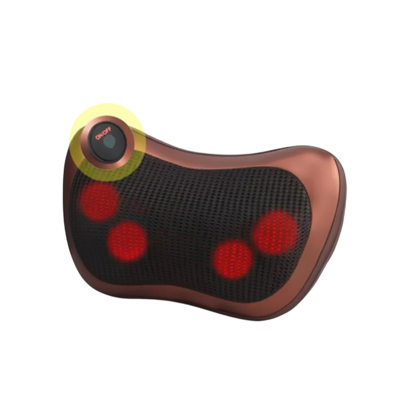 Picture of Massage Pillow Shiatsu Neck & Back Massager With Heat Neck And Shoulder Massager With 3D Deep Tissue Kneading Massager