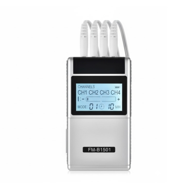 Picture of TENS EMS Muscle Stimulator 15 Modes 4 Outputs 8 Pads Pain Relief Electric Pulse Impulse Massager Machine Electrotherapy Machine