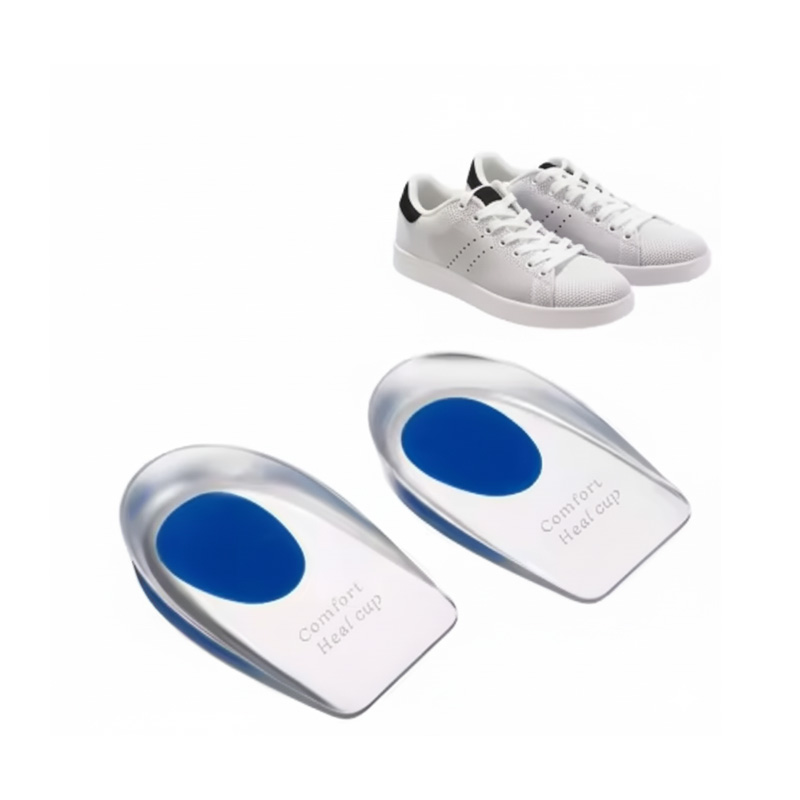 Picture of Soft Silicone Gel Insoles for Heel Spurs Pain Relief Foot Cushion Foot Massager Care Heel Cups Shoe Pads Height Increase Insoles.