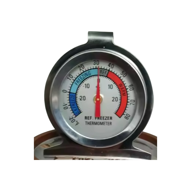Picture of Refrigerator Freezer Thermometer Fridge Refrigeration Temperature Gauge Home Stainless Steel Temp Stand Dial Type -20 to 20°C