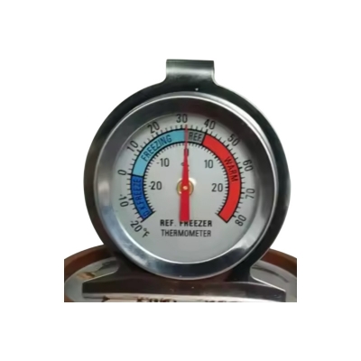 Picture of Refrigerator Freezer Thermometer Fridge Refrigeration Temperature Gauge Home Stainless Steel Temp Stand Dial Type -20 to 20°C