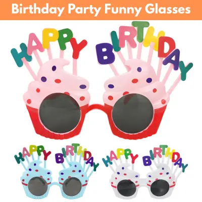 Birthday Funny Glasses- Photo Props Funny Novelty Glasses for Birthday Party Decor- (Pack of 1 Pcs)