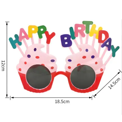 Birthday Funny Glasses- Photo Props Funny Novelty Glasses for Birthday Party Decor- (Pack of 1 Pcs)