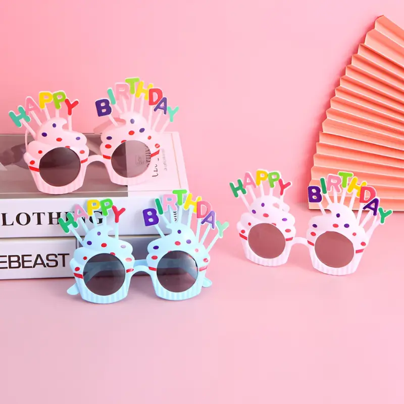 Birthday Funny Glasses- Photo Props Funny Novelty Glasses for Birthday Party Decor- (Pack of 1 Pcs)