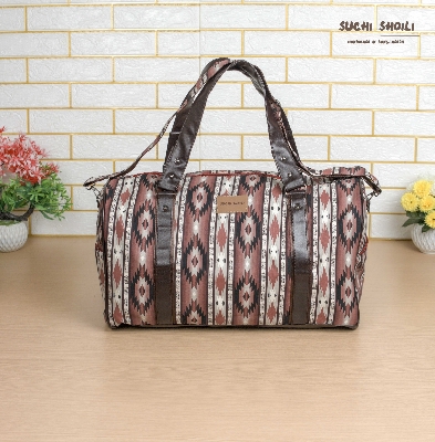 Picture of Red Texture Square Duffel Bag