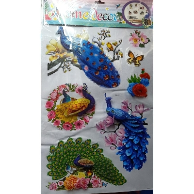 Picture of Big size-3D wall sticker/Fridge sticker/Flower tov sticker/Big Size Peacock sticker/Fruit sticker for fridge - Wall Sticker - Sticker