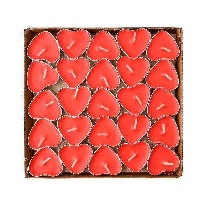 Picture of Love candle/Heart shape candle/red love cande-50pc