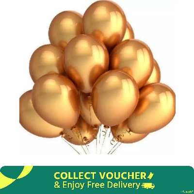 Picture of Golden monty balloon-10pc/golden balloon/monty balloon-10pc golde