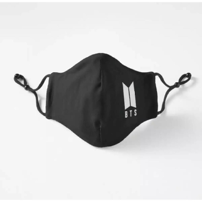 Picture of Bts maks/Ruber Printed Face_Maks/4 Layer Face_Maks For Men And Women/Face Loop Face Maks/Washable Maks_Nose Bar