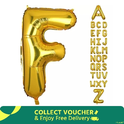 Picture of Foil Alphabet Name Word Balloon A to Z/Alphabet Foil Balloon from A-Z (16 inch) for Birthday & Party Decoration
