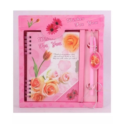Picture of Lock diary/Valentain Supper Gift Lock Diary With Pen Gift Set