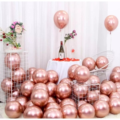 Picture of Rose gold metalic balloon 10pc
