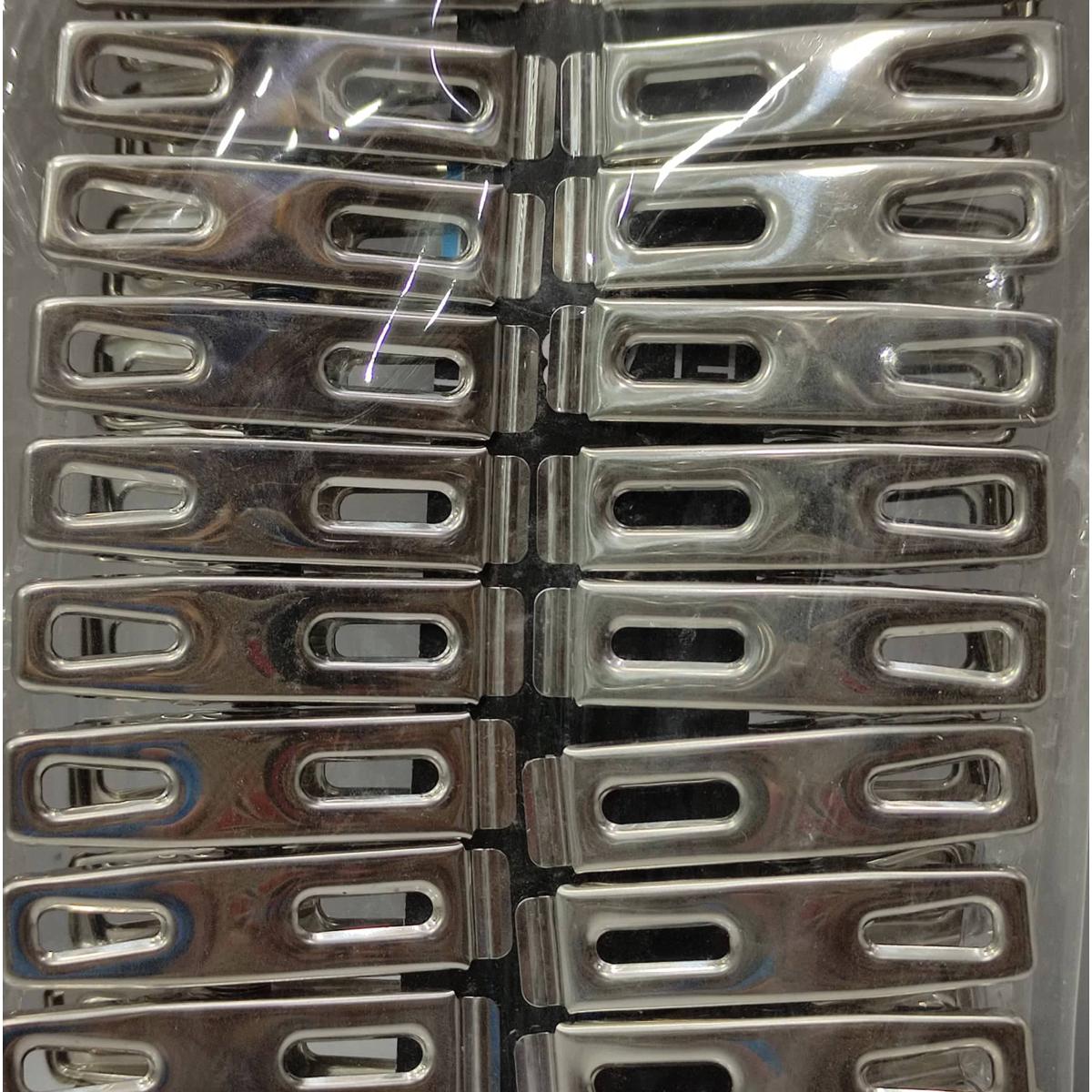 Picture of স্টেইনলেস স্টিলের কাপড় শুকানোর ক্লিপ-রূপালী 20 পিস সেট - cloth hanger