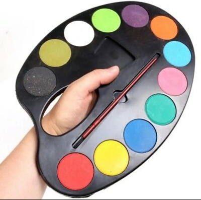 Picture of Artist Palette Water Colour Set of 12 Color +1Paint Brush set big size