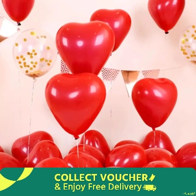 Picture of Heart Shape Love Balloon - 10Pieces