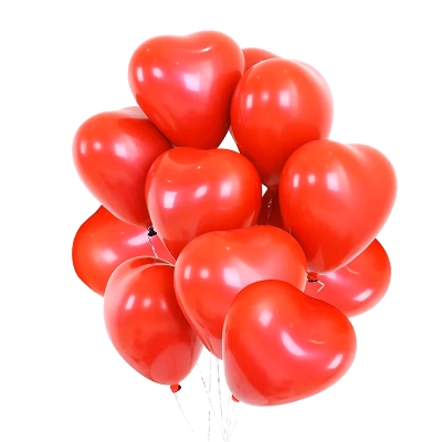 Picture of Heart Shape Love Balloon - 10Pieces