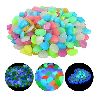 Picture of Radium Stone Colorful Luminous Glowing Pebbles -50 pcs