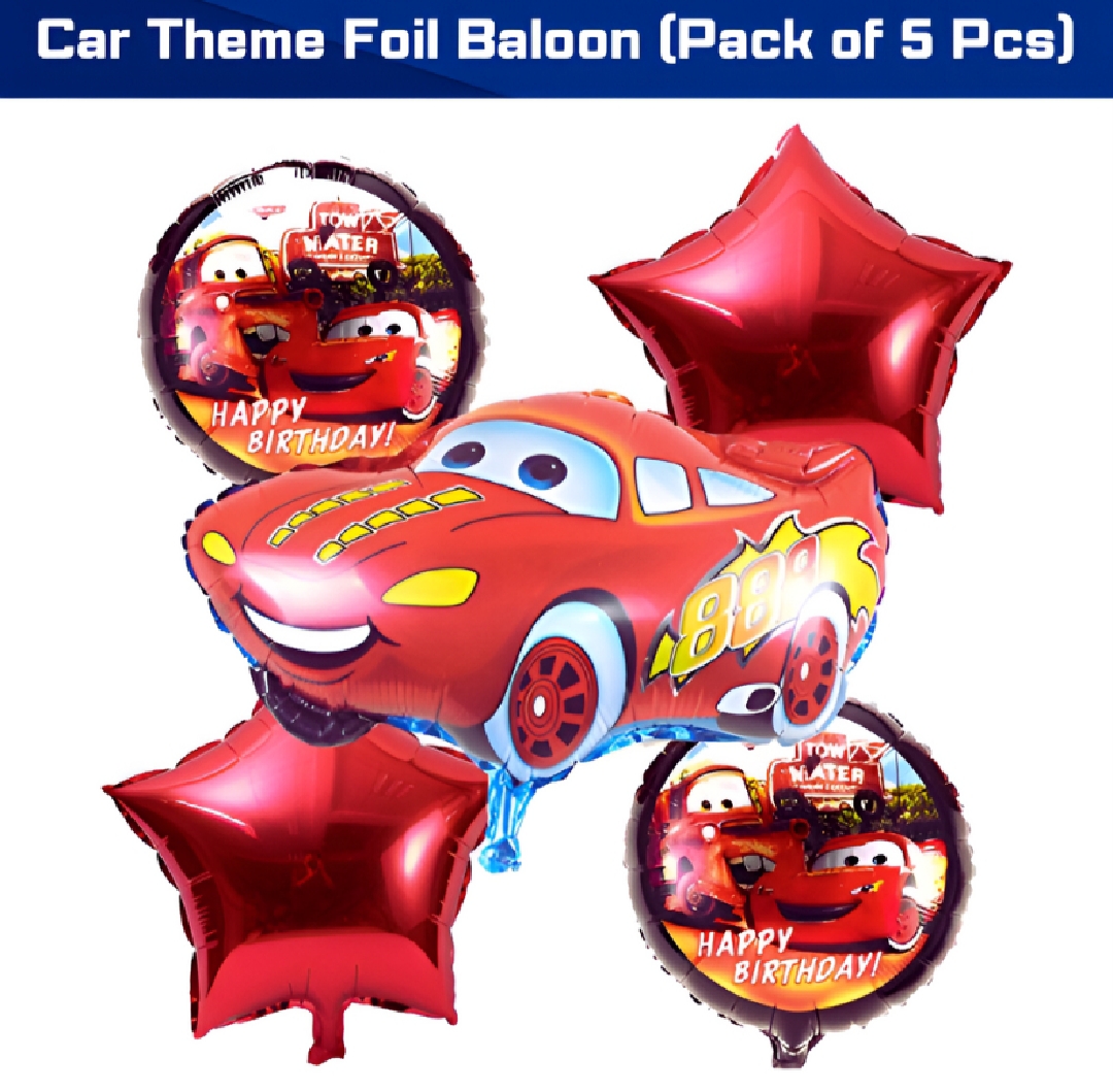 Picture of Character Foil Balloon Set for Party Decorations –Hello Kitty, Cocomelon, Boss Baby, Unicorn, Frozen, Jungle, Car & Spider-Man, Baby Boy & Girl Themes – Perfect for Kids’ Birthday Parties and Events – Pack of 5 pcs