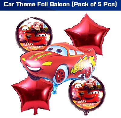 Picture of Character Foil Balloon Set for Party Decorations –Hello Kitty, Cocomelon, Boss Baby, Unicorn, Frozen, Jungle, Car & Spider-Man, Baby Boy & Girl Themes – Perfect for Kids’ Birthday Parties and Events – Pack of 5 pcs