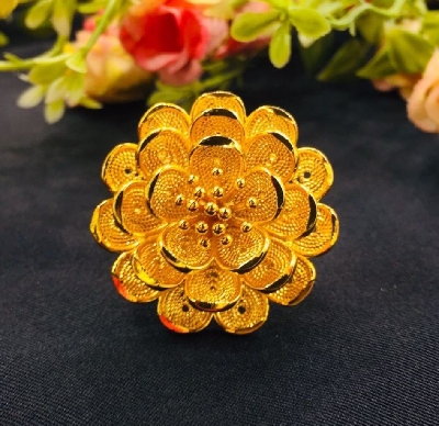 Picture of Adjustable Dubai Gold Finger Ring For Girls & Women