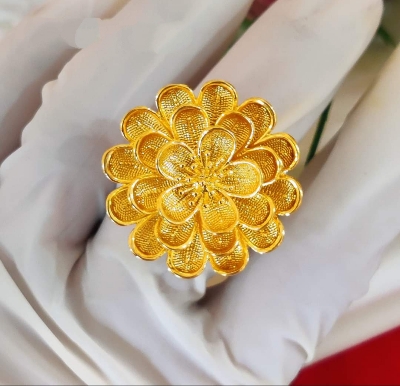 Picture of Adjustable Dubai Gold Finger Ring For Girls & Women