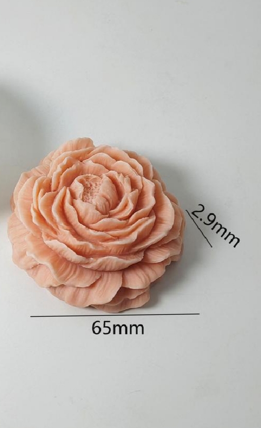 Picture of Elegant Floral Design peony candle-1pc