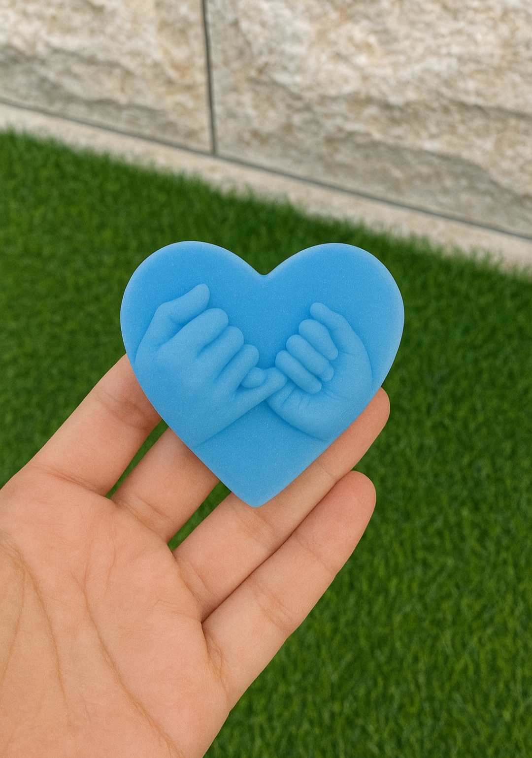 Picture of Pinky promise candle/Hands Holding Candle small size Romantic Gift for Valentines Day