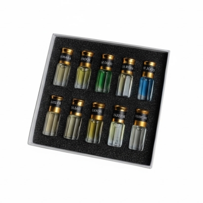 Picture of Attar Combo Pack 10 in 1 for Men - Traditional Fragrance Ator - Halal Perfume Package - Made in Saudi Arabia |