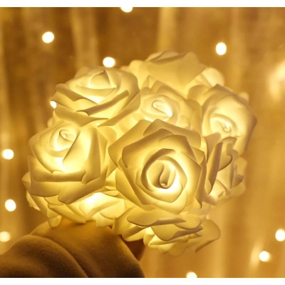Picture of Rose Flower Fairy String Light 20 LEDs Modes change - Room Decoration Light - Room Decoration Light