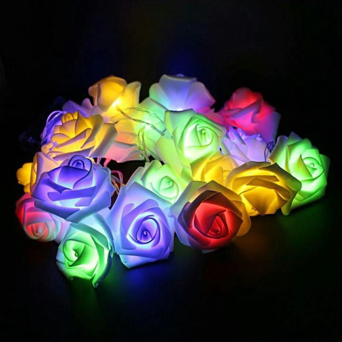 Picture of Rose Flower Fairy String Light 20 LEDs Modes change-Multi Color