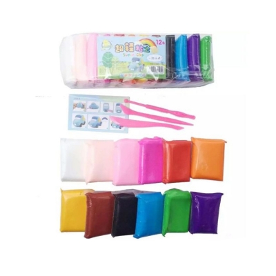 Picture of Soft Super Light Clay Modeling Air Dry Clay For DIY Handmade Toys --- 12 Colors |