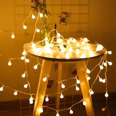 Picture of 28 led Ball shape Fairy Lights, warm white snow ball Waterproof Decorative Fairy Light - Room Decoration Light