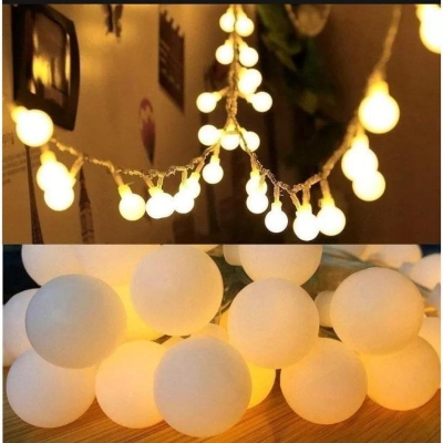 Picture of 28 led Ball shape Fairy Lights, warm white snow ball Waterproof Decorative Fairy Light - Room Decoration Light
