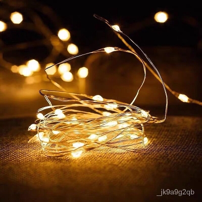 Picture of Battery Operated Decorative Party String Fairy Lights For Decoration 50 Pcs Bulb-Golden Color - Light Decoration