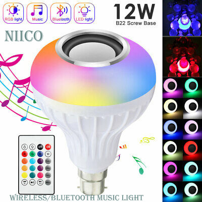Picture of Led Remote Control Bluetooth Speaker Music Bulb, RGB remote control Bluetooth music bulb lamp- Pin System