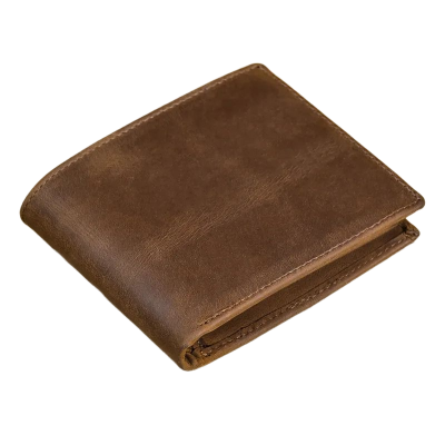 Picture of Crazy Horse Leather Men's Short Wallet Gift For Men Male Brand Designer Mans Coin Purse Retro Fashion Men Purse Short Style.