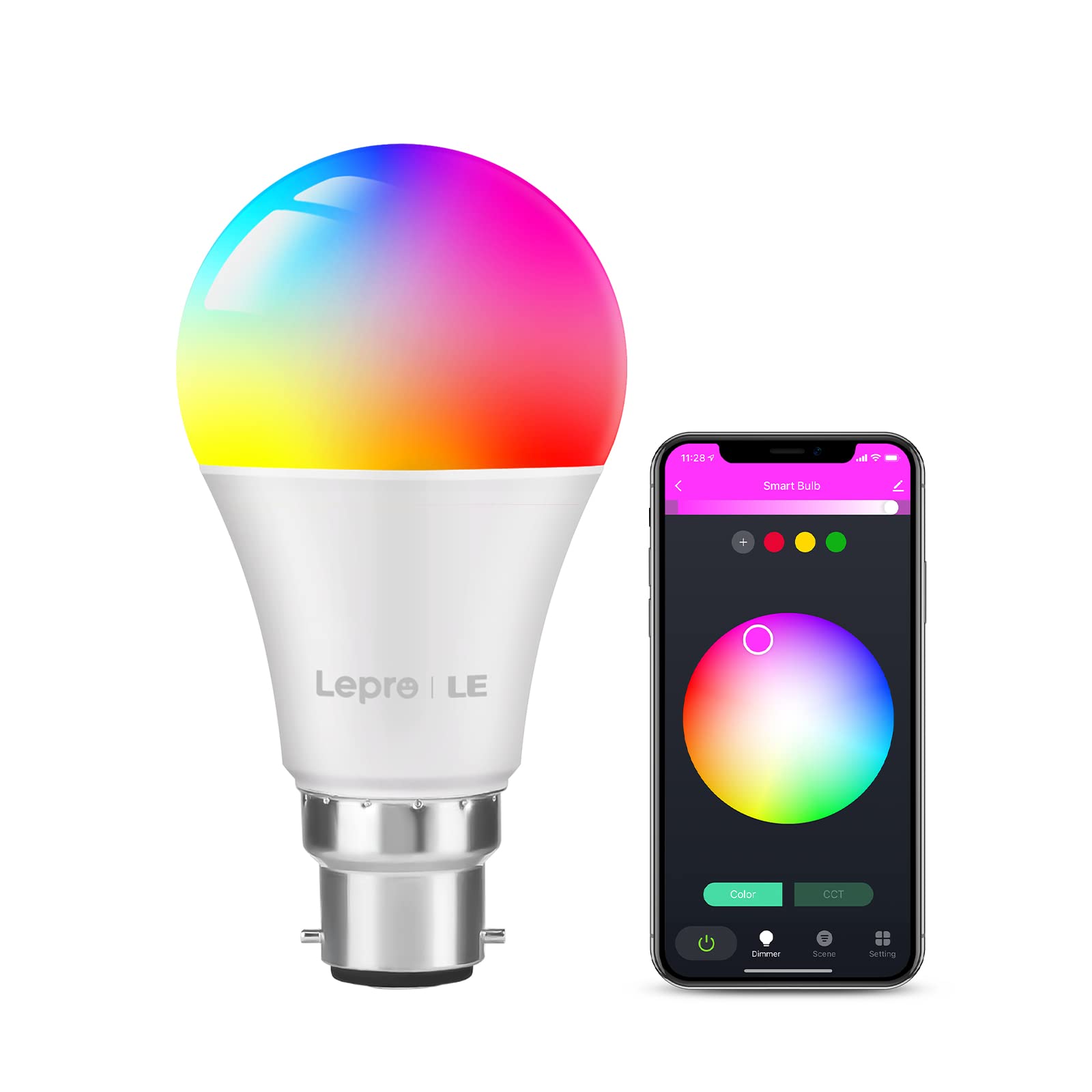 Picture of Smart LED App Controlled Bluetooth Bulb 9W- Pin (B22)