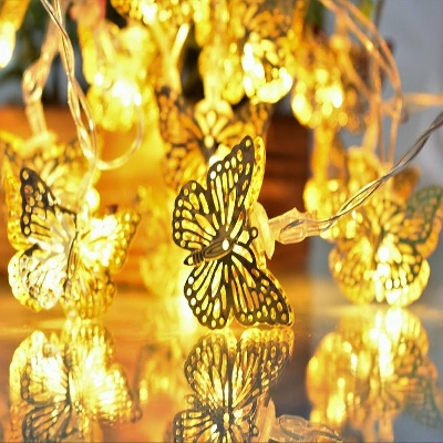 Picture of 20LED Fancy Butterfly Fairy String Lights for Decoration Outdoor Indoor Decorative Lighting for Garden