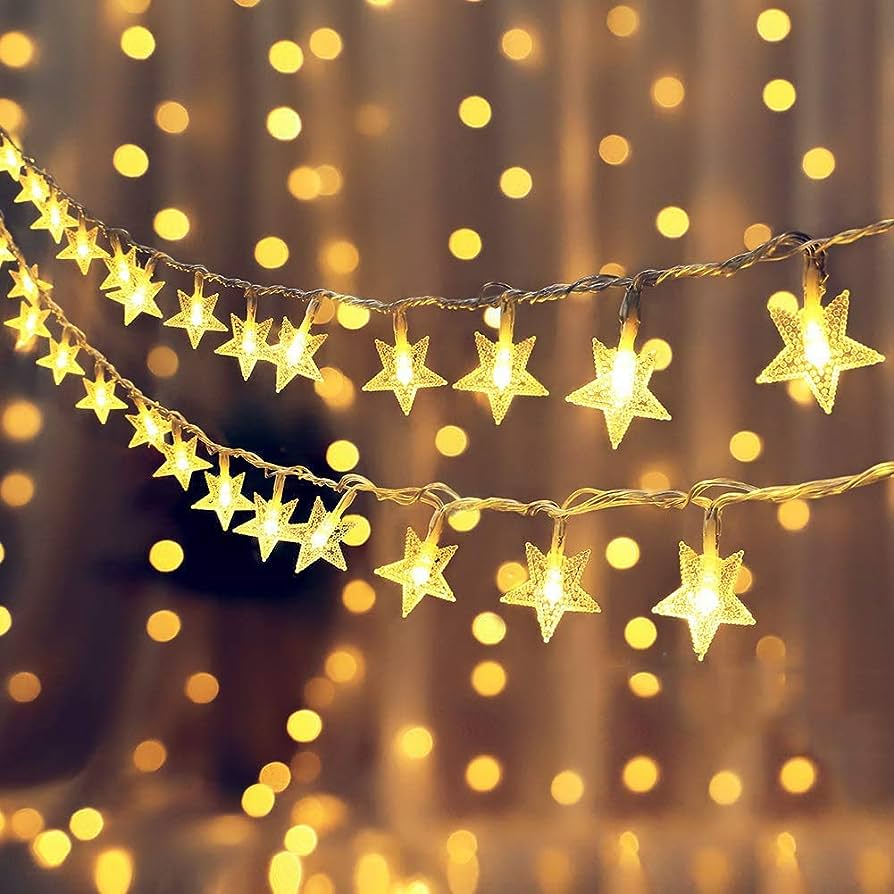 Picture of 28 Led Star Shape String Led Fairy Light - Warm White