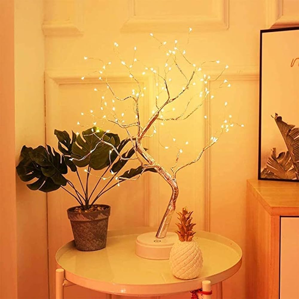 Picture of 108 LED Spirit Tree Lamp, DIY Artificial Tree Lamp, USB/Battery Touch Switch, Decoration of Children's Room, Bedroom, Living Room, Party, Wedding
