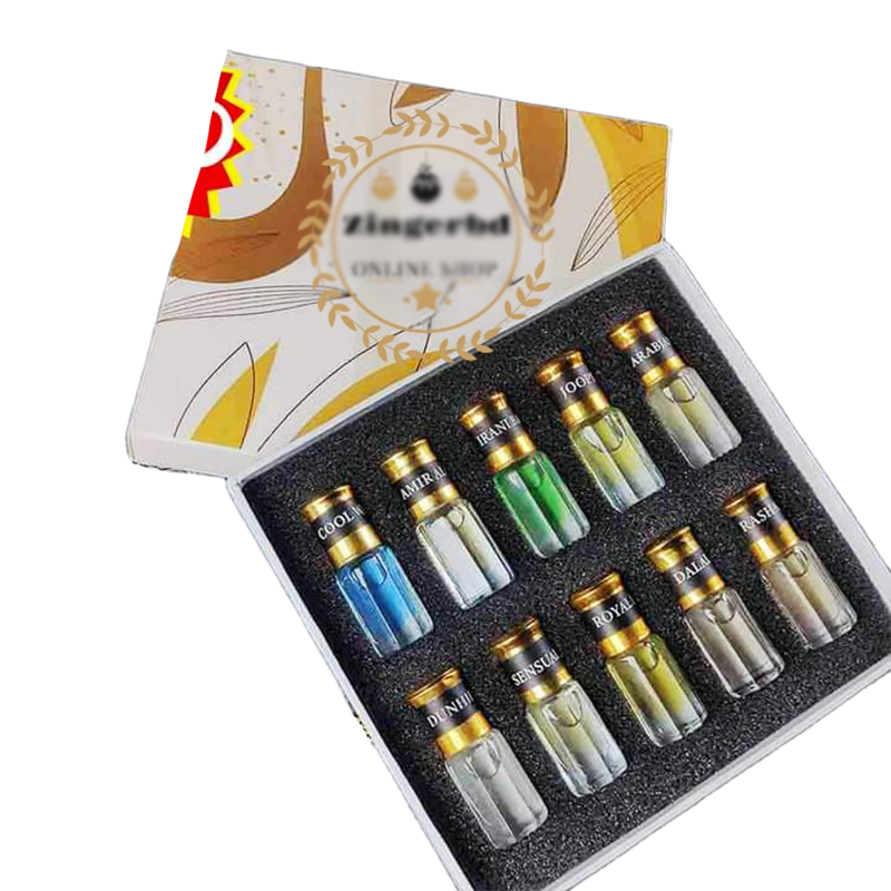 Picture of 10pcs different Fragrance combo attar perfume for Mens Non-alcohol Halal Perfume Package