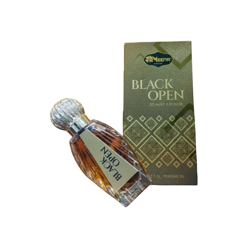 Picture of Meena Black Open Concentated Perfume Oil-Made in India-Non Alcoholic-20ml Capacitya