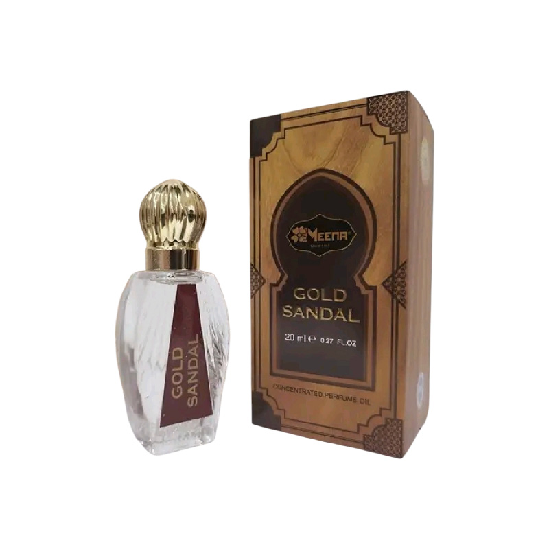 Picture of Meena Gold Sandal Concentated Perfume Oil-Made in India-Non Alcoholic-20ml Capacity