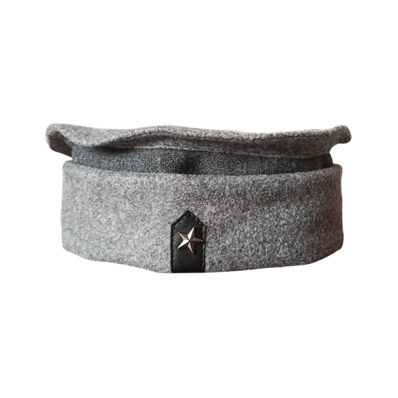 Picture of Ash Color Beautiful Design Islamic Items Afghan Star Pakol Tupi For Men || Unique Design Cap || Pakistani Cap For Men || Muslim Prayer Cap For Men || Afgan Hat For Men || Winter Hat