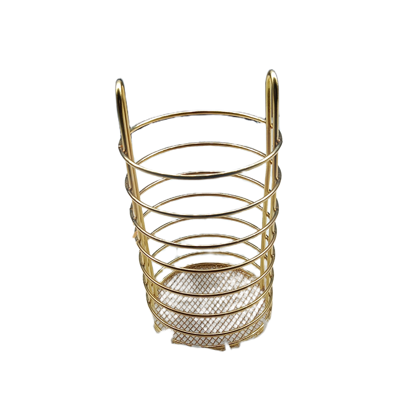 Picture of Spoon holder golden colour 6 inch long 4 inch high golden colour stainless steel