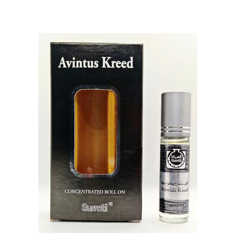 Picture of Surrati Avintus Kreed Attar Long Lasting Fragrance Creed Aventus Perfume Oil Roll On - 6ml (Saudi Arabia)