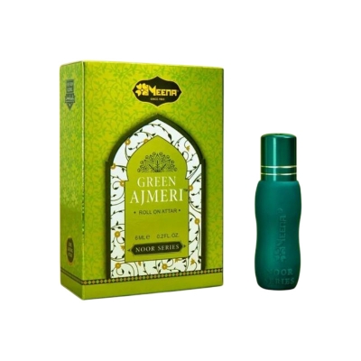 Picture of MEENA Green Ajmeri Noor Series Roll On Attar/Perfume Oil- Made In India-6ml