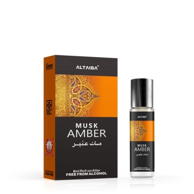Picture of Al Taiba-Mushk Amber Roll-on Attar For Men-6ml-Made In India